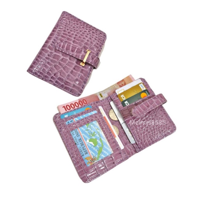 MEIMEISHOP DOMPET KARTU GAWANG CROCO GROSIR DOMPET KARTU FASHION BATAM MURAH WALLET WANITA