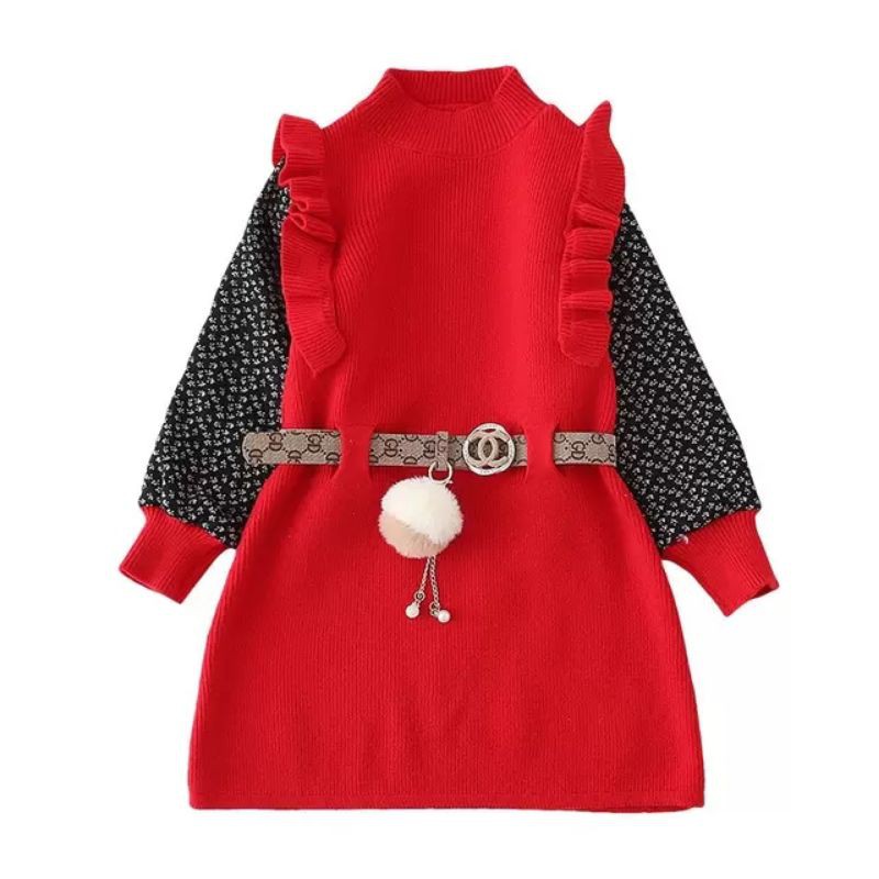 NEW DRESS/TUNIK RAJUT ALA GUCCI ANAK TANGGUNG IMPORT SUPREME SIZE 160/170