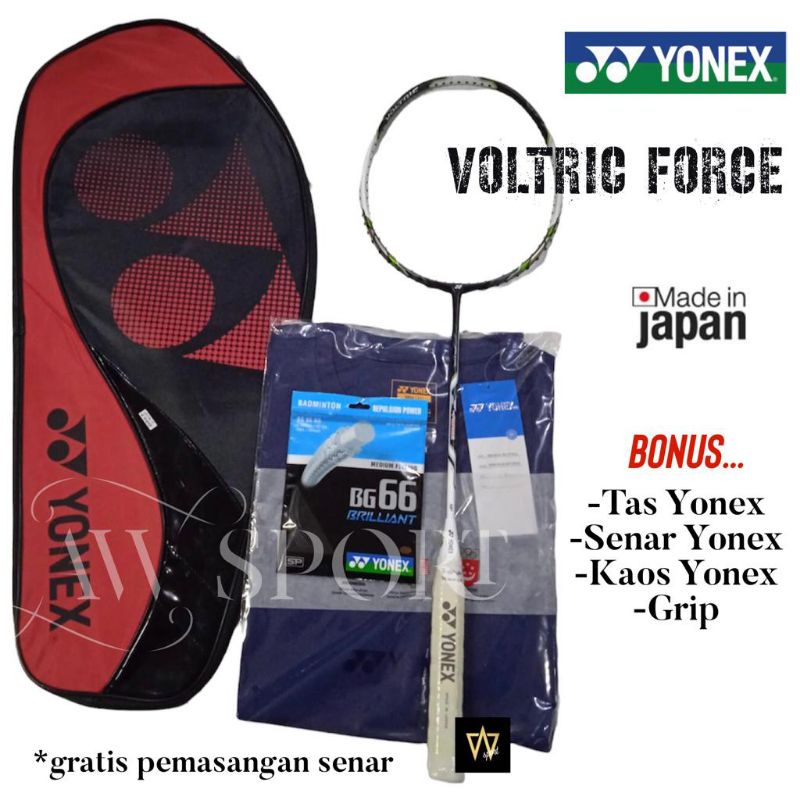 Raket Badminton Yonex VOLTRIC Z FORCE 3U G5 Black Green Original