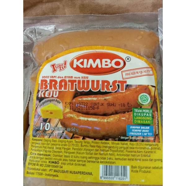 

sosis merk kymbo keju