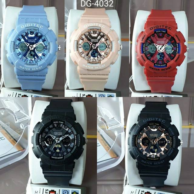 JAM TANGAN WANITA/CEWEK SPORTY DIGITEC 4032 ORIGINAL WATER RESIST