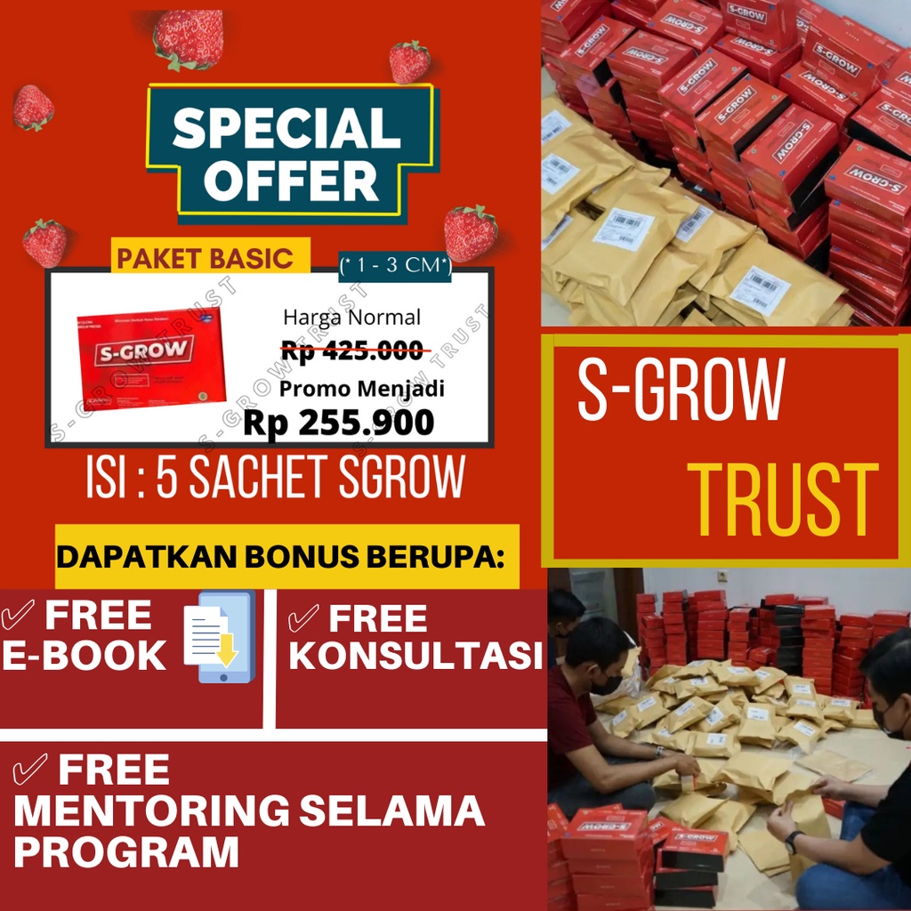 S-GROW Peninggi Badan ORIGINAL 100%