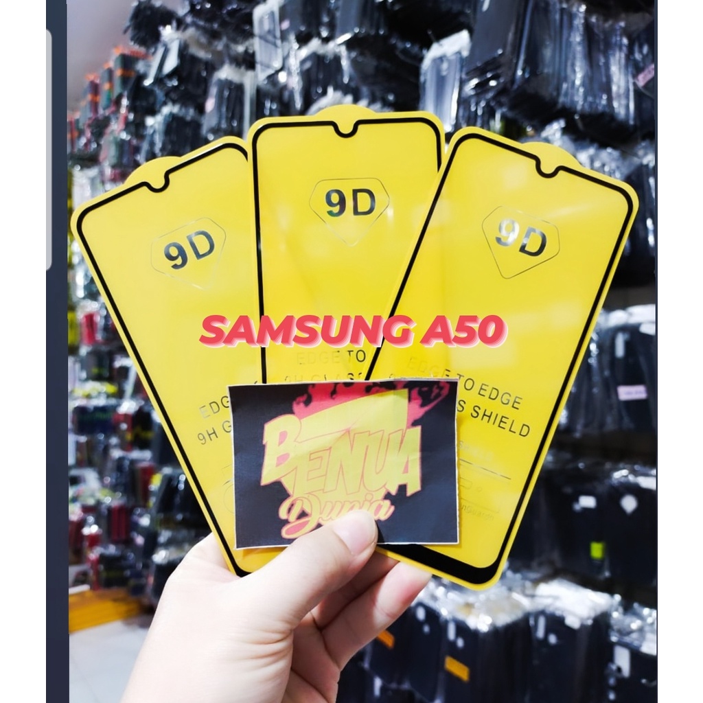 ANTI GORES KACASAMSUNG A50 - TEMPERED FULL LEM 9D TEMPERGLASS SAMSUNG A50 - BD