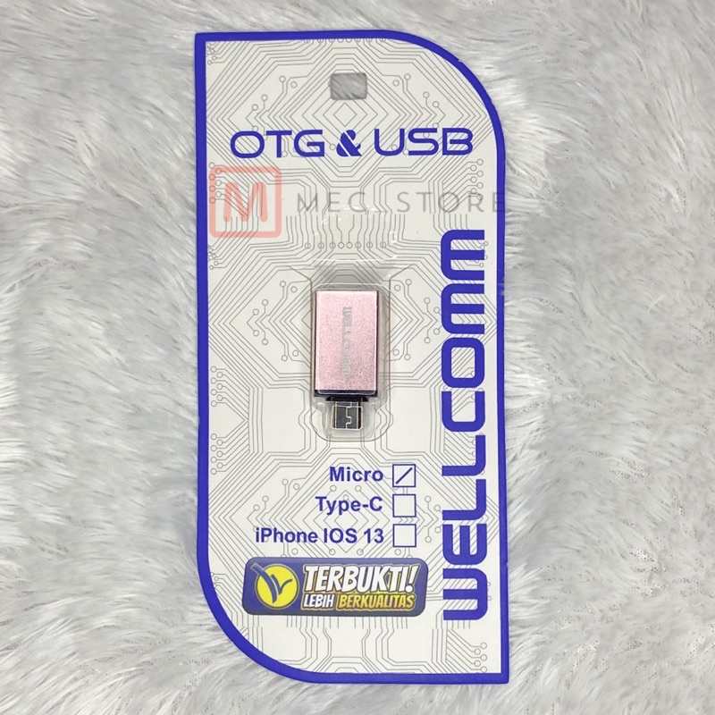 OTG USB MICRO WELLCOMM FOR SAMSUNG , OPPO , REALME , XIAOMI , REDMI , VIVO , INFINIX