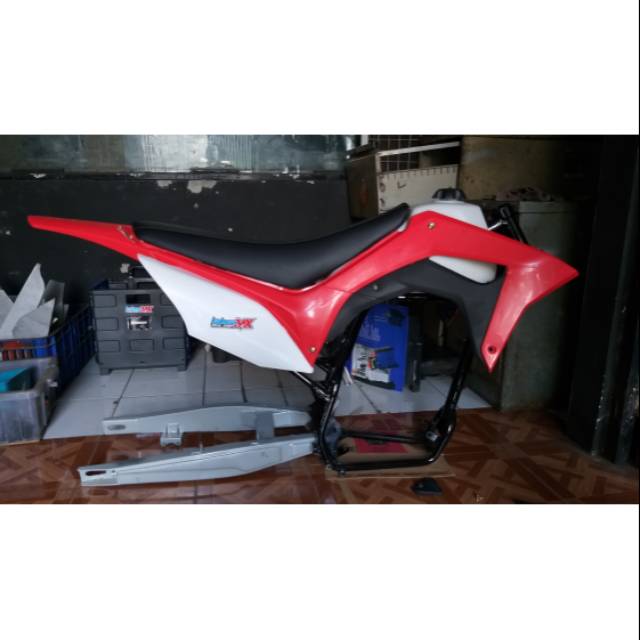 Crf150 paket sasis bodyset dan swing arm custom
