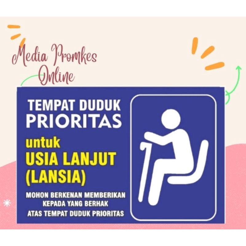 

Stiker Kursi Prioritas Khusus Lansia