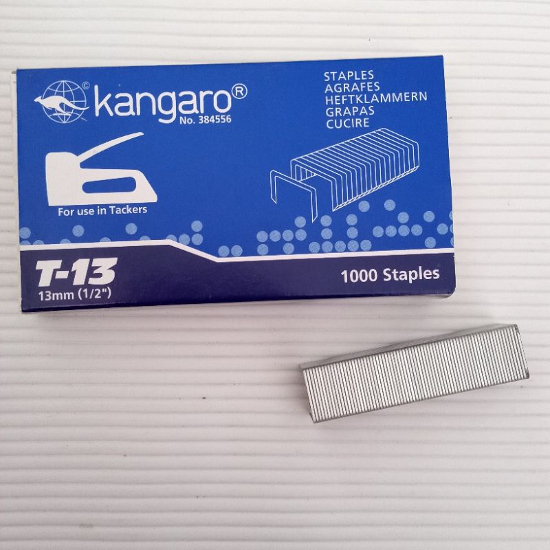 

Refill/Isi Staples Kangaro T-10 3/8 (Isi 1000 pcs)