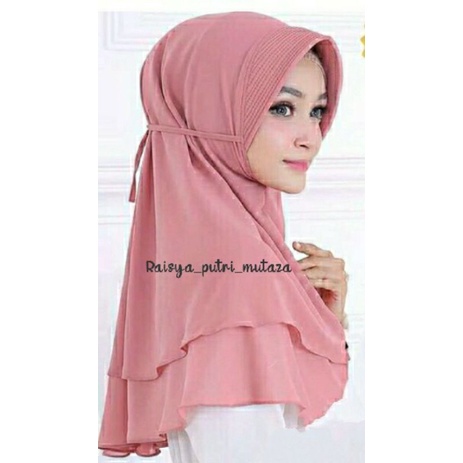BERGO MARYAM 2 LAYER PET/KERUDUNG MARYAM 2 LAYER/HIJAB BERGO DIAMOND