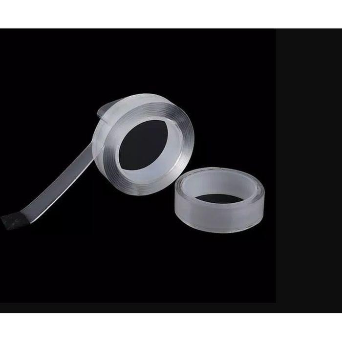 

Tape Perekat Double Tape Anti Slip Perekat Nano Ajaib Lem Double Tape - Transparan Murah