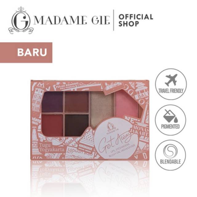 Madame Gie Getaway Make Up Kit - MakeUp Face Pallete