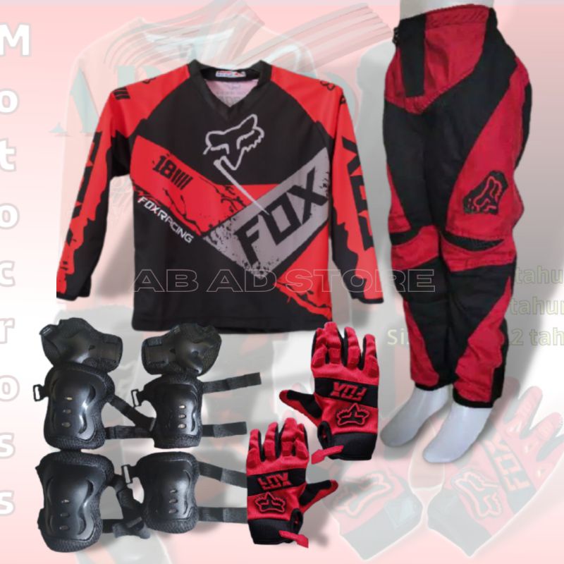 Jersey Setelan motor trail cross anak/SETELAN BAJU TRAIL ANAK MOTOCROS MINI DEKER ANAK CELANA TRAIL 