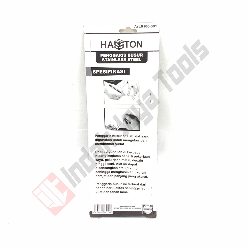 HASSTON PROHEX 0100-001 Busur Derajat Protractor Alat Ukur Sudut Penggaris