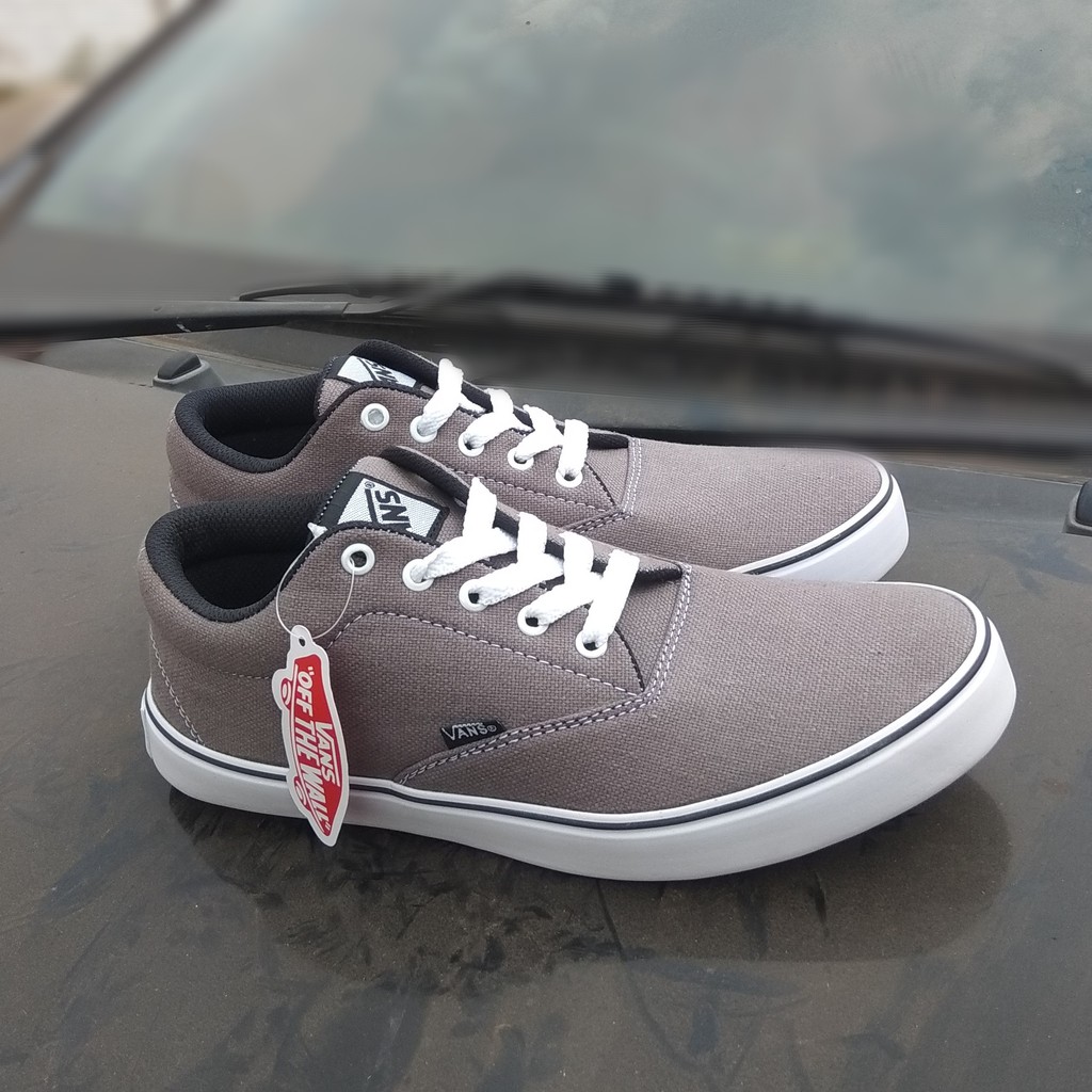 Sepatu Cowok Vans Authentic Era Abu-abu sepatu casual Sekolah