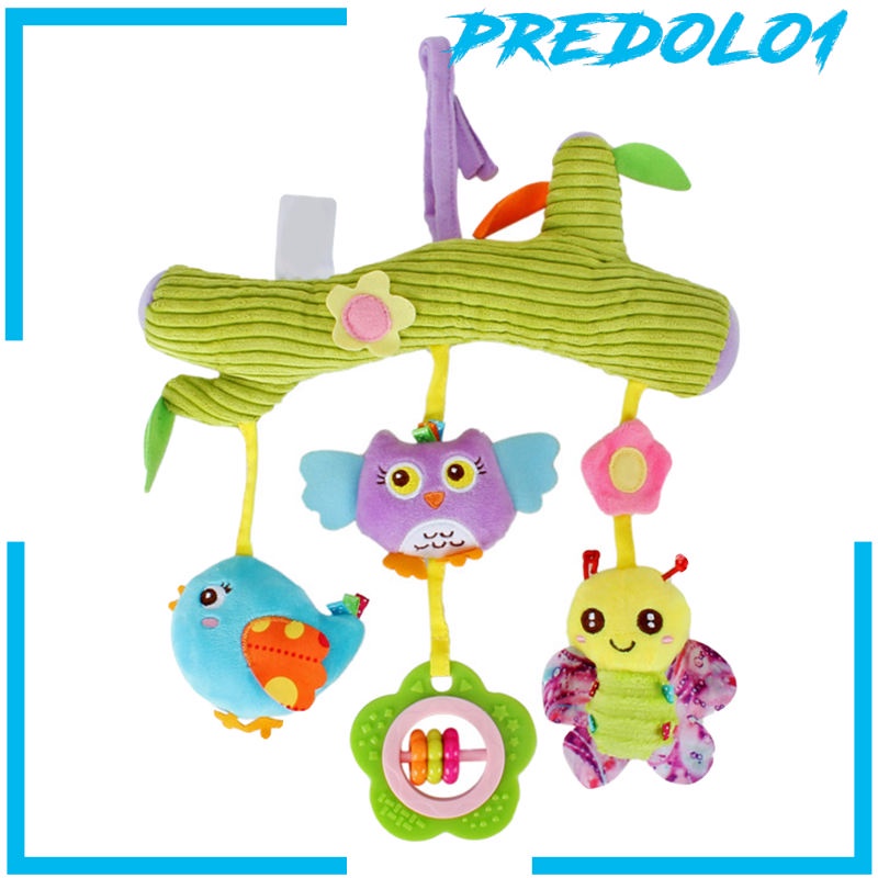 (Predolo1) Mainan Boneka Stuffed Plush Hewan Gantung Untuk Stroller / Car Seat Bayi