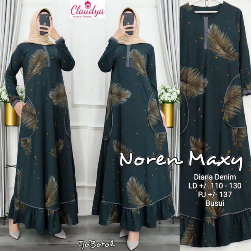 Maxy dress Noren bahan Diana denim