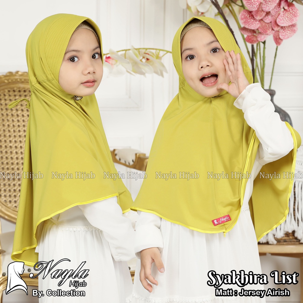 Kerudung Instan Anak Syakhira Serut By Nayla Hijab Jilbab Anak Jersey Airis Termurah Nayla Hija'b