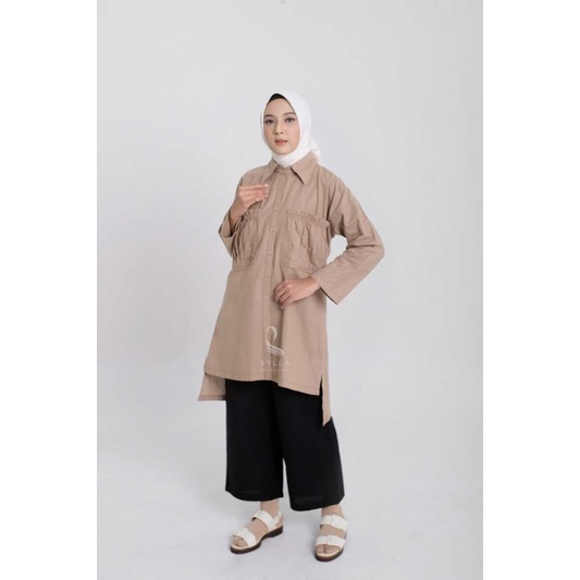Ready Stock Alara Tunic By Sylla (Tunik Semi Formal Wanita )