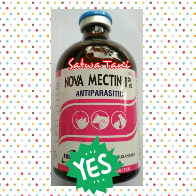 NOVA MECTIN 1% 100 mL (obat gudig dan cacing ampuh)