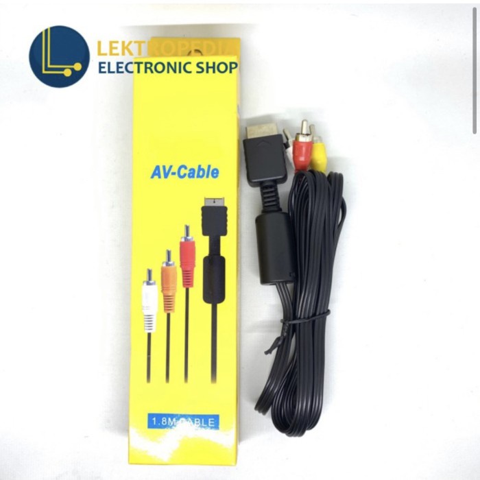 Kabel AV PS DUS 1,8m Playstation Audio RCA PS3 PS2