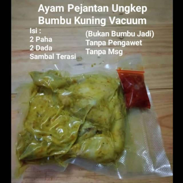 

ayam pejantan ungkep Frozen (2 dada 2 paha +kepala+ceker)