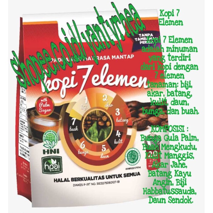 Kopi 7 Elemen/Kopi Herbal HNI-HPAI