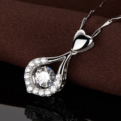 Kalung Perak / Necklace 925 Sterling Silver Cewek Korea S925 Cocok Hadiah KS016 Elegant