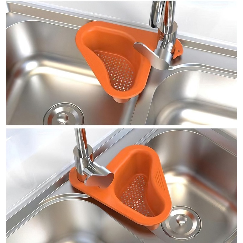 Multifunctional Swan Shape Sink Drain Basket/ General Hanging Kitchen Storage Baskets/ Kitchen Leftover Sink Strainer