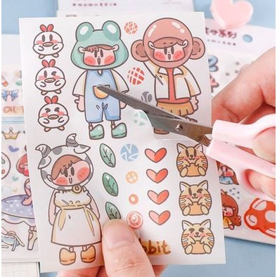 ZOOMO Diary Deco Stickers - Cute Kawaii Series (4pcs)