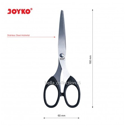 

Gunting Joyko SC-838 Uk.Sedang (Material Stainless kokoh & Anti karat /gunting kertas /scissors)