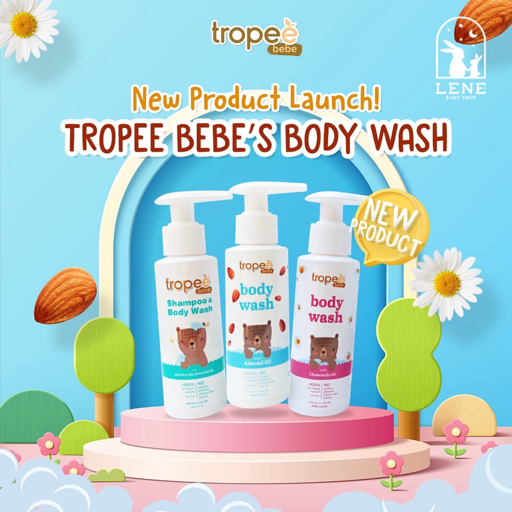 Tropee Bebe Body Wash / 2in1 Shampoo &amp; Body Wash 100ML