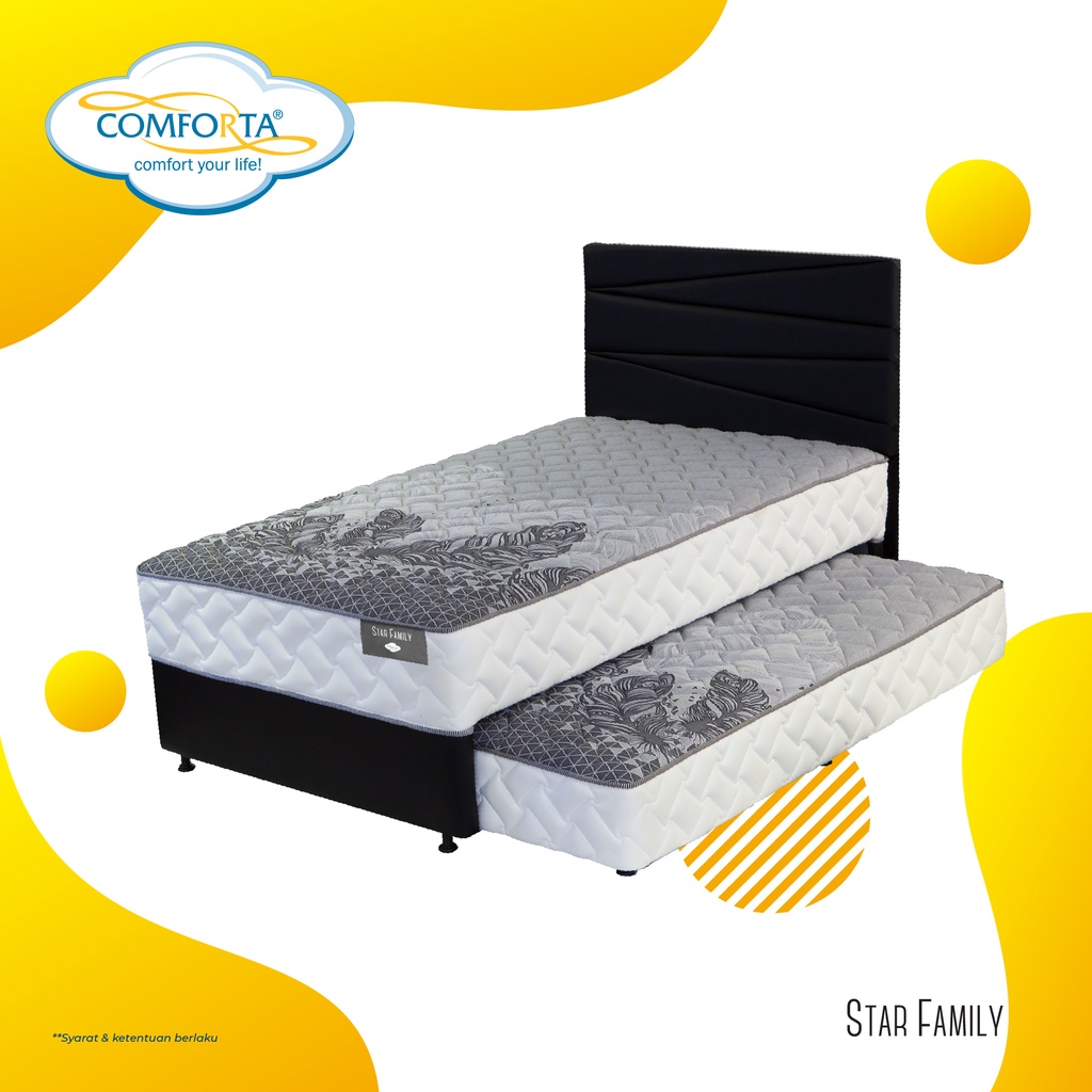 SPRINGBED COMFORTA 2IN1 STAR FAMILY