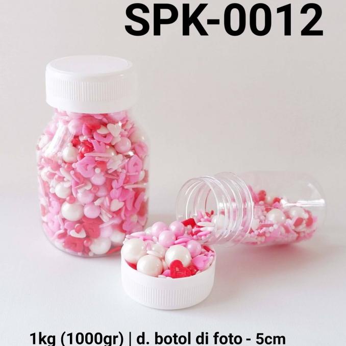 

SPK-0012 Sprinkles sprinkle sprinkel 1kg 1 kg mutiara hati valentine ---NEW---