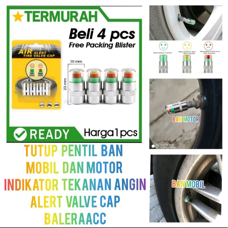 Tutup Pentil Mobil Motor Fazzio Vario 160 Nmax Xmax Pcx Adv Aerox Scoopy Genio Indikator tekanan Angin