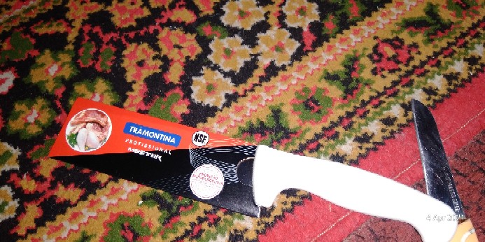 Pisau Dapur 6 Inchi Tramontina Chef Knife 24609/086 Putih Original Brazil Tajam