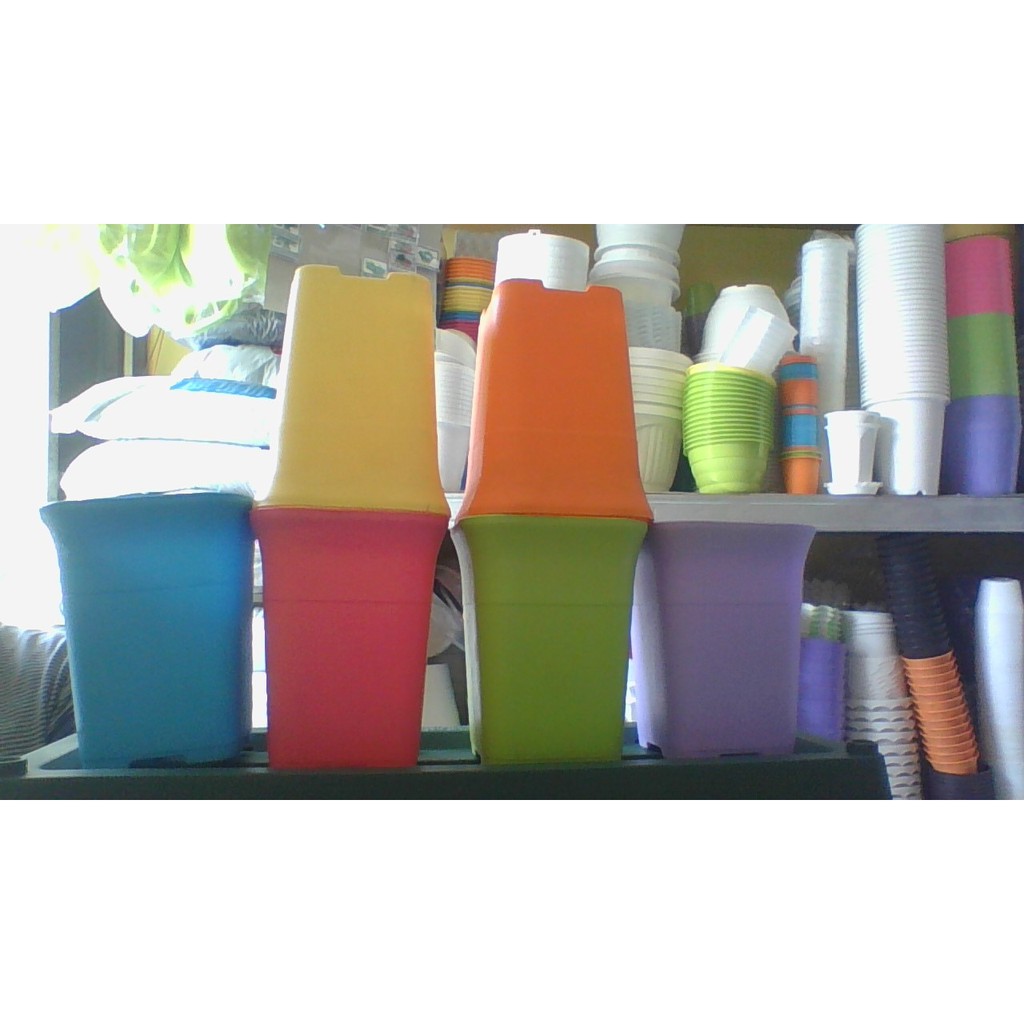 POT BUNGA KOTAK NKT 8 WARNA WARNI