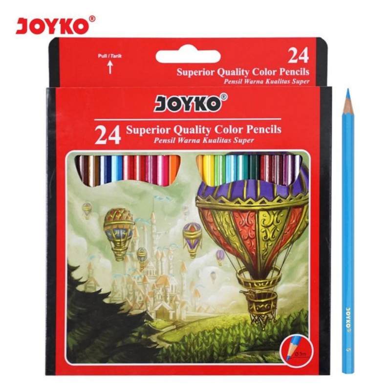 

HJK Color Pencil Joyko Pensil Warna CP-101 Joyko Set 24 Warna