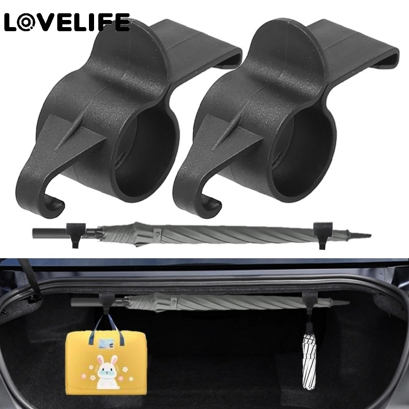 1 Pc Gantungan Penyimpanan Payung Multifungsi Dengan Perekat Untuk Bagasi Mobil