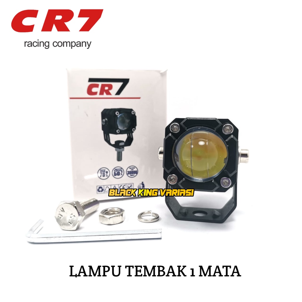 Lampu Tembak Laser SQL OWL 1 Mata Lampu Tembak Led 1 Mata CR7 Lampu Sql 1 Mata Driving Led Putih Kuning