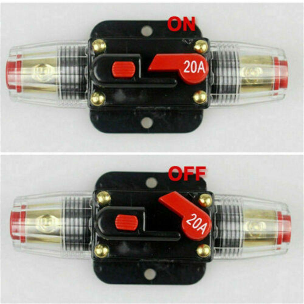 Top Car Circuit Breaker 20-150AMP Audio Energi Solar 12V-24V Reset Sekring