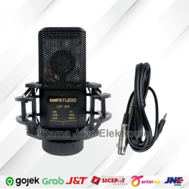 Paket Mic LGT240 Soundcard V8 Bluetooth Stand Meja Pop Filter Original