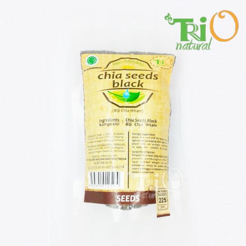 

Trio Natural Chia Seeds Black Natural 225 gram