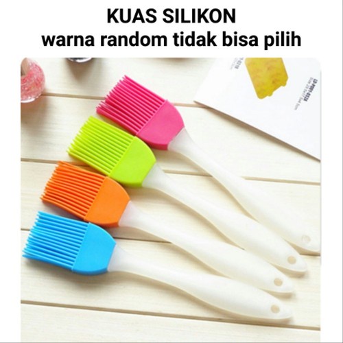 Kuas Silikon Kue Tahan Panas / Kuas Oles Mentega / Kuas kue / Silikon brush / Brush dapur