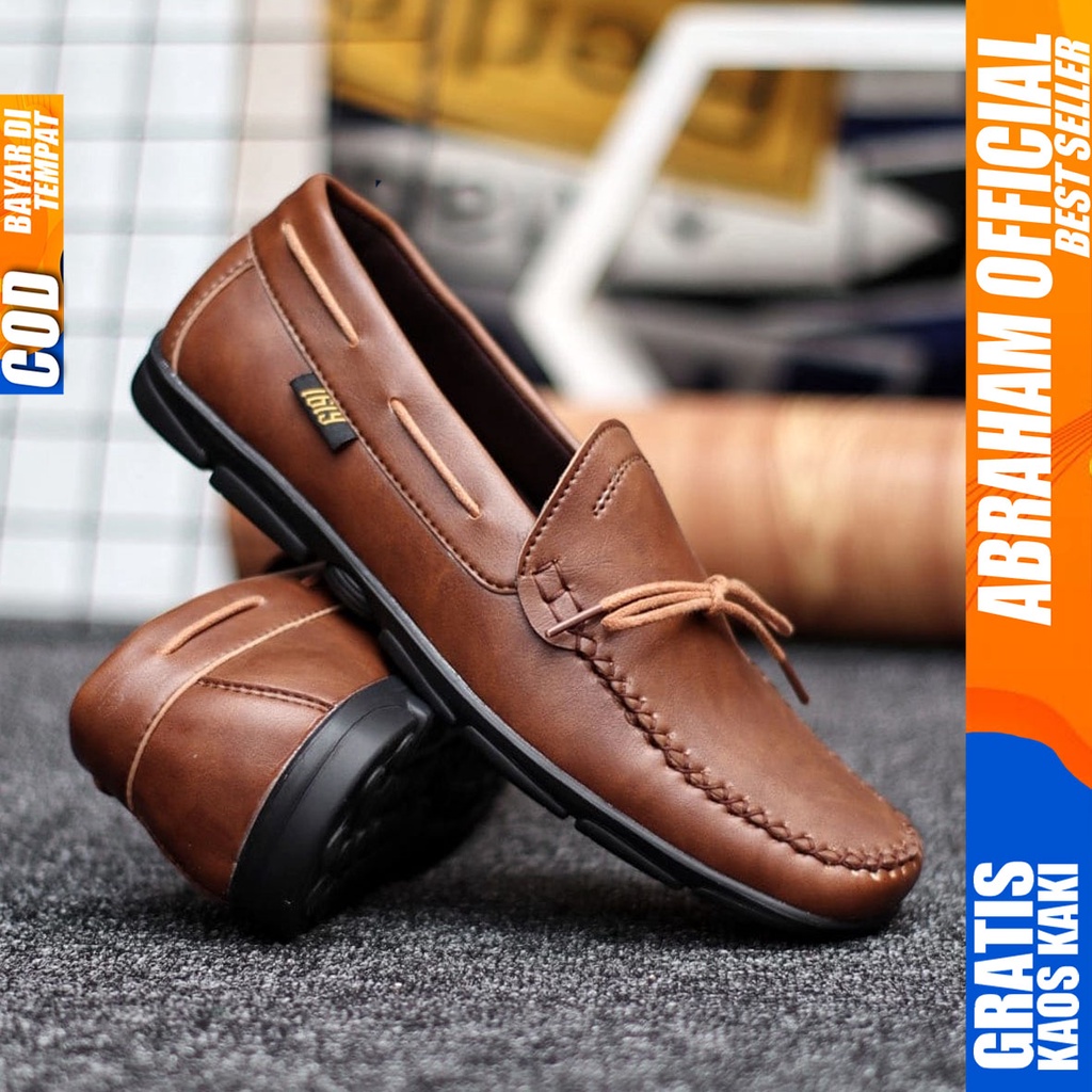 Abraham Melvin - Sepatu Formal Casual Pria Pantofel