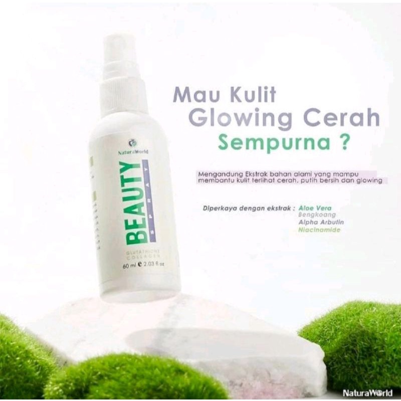 NATURA BEAUTY SPRAY 100% Original FORMULA KECANTIKAN  harga 1 botol