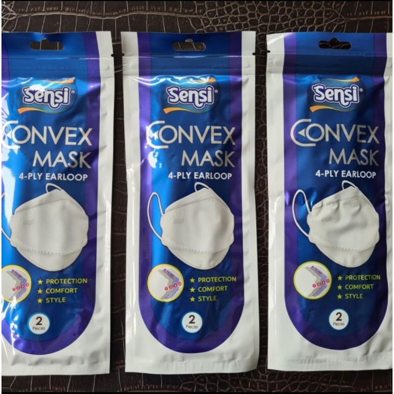 MASKER SENSI CONVEX SACHET KEMASAN ISI 2