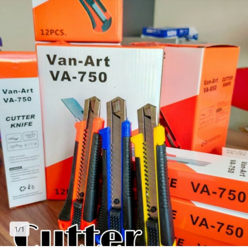 

Cutter VA-750( kemasan kardus)/ silet /alat potong/pisau cutter