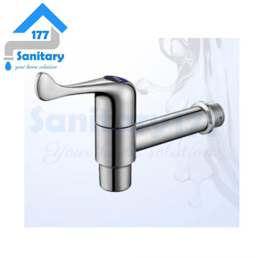 Keran air Taman 1/2 inch Plastik Murah AVA - Kran air Tembok Bathroom Faucet Wall Faucet ABS anti karat