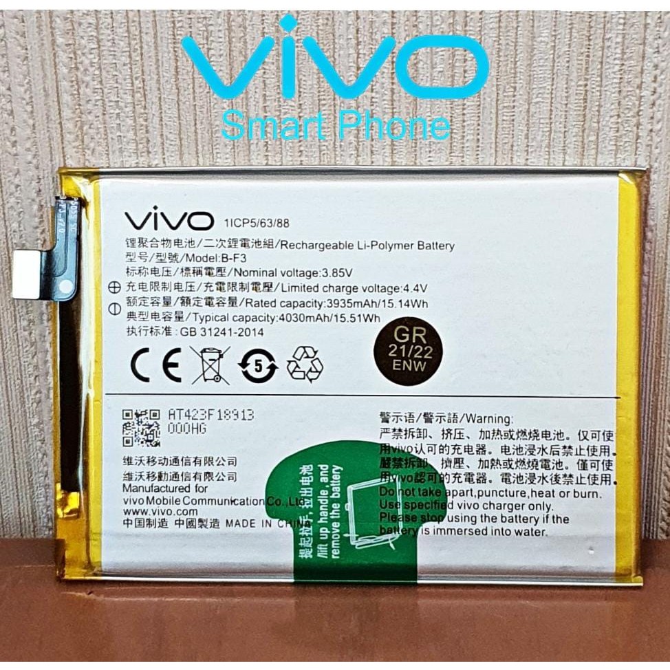 Baterai Original VIVO B-F9 / BF9 Battery Vivo B-F3 / BF3 VIVO Y91 / 1814 / 1817 Vivo Y91C / 1820