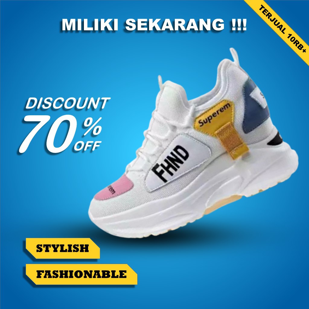 RD Collection - Sepatu Sneakers Wanita S-709
