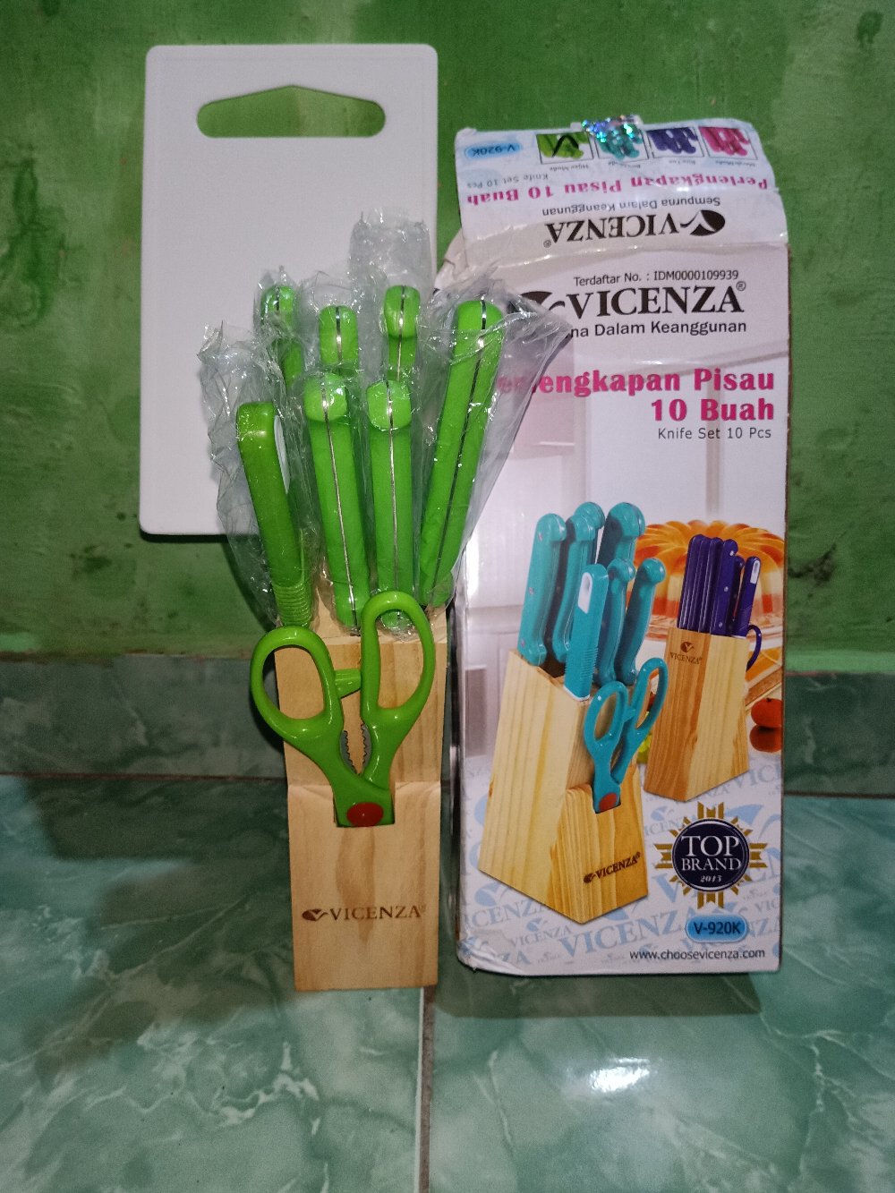 Pisau Set Warna / Pisau Set Vicenza / Knife Set Vicenza V-920k
